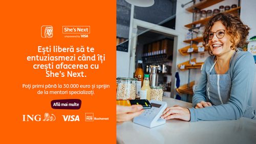 She’s Next e pentru tine dacă vrei să-ți duci afacerea mai departe. Doar 8% dintre fondatorii de startup-uri din România sunt femei. Programul sprijină antreprenoarele cu resurse, mentorat și finanțare, pentru un ecosistem de business mai echilibrat (P)