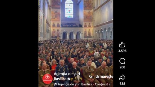 UPDATE VIDEO Corul de copii al Patriahiei interpretează o melodie cu tentă legionară în Catedrala Națională, de Ziua Clerului Militar / Versurile au fost atribuite inițial poetului legionar Radu Gyr, Patriarhia susține că e vorba de alt autor