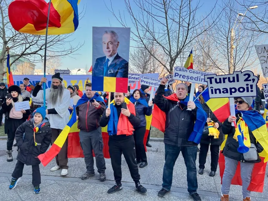 Protest pro-Georgescu