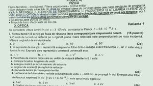 Subiecte Fizică – BAC 2025