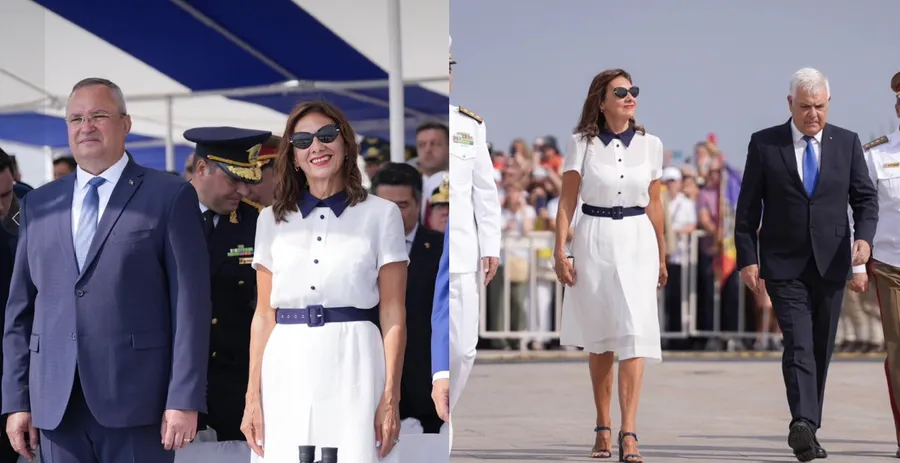 moda, carmen iohannis, tinuta carmen iohannis, zilele marinarilor 