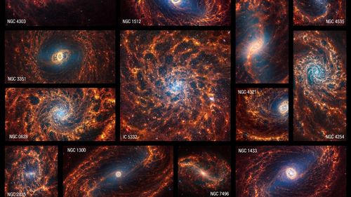 Telescopul Webb a surprins imagini „uimitoare” a 19 galaxii spirală