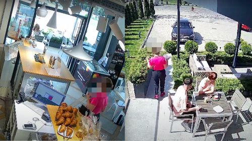 VIDEO Clientă cu mașină de zeci de mii de euro, filmată în timp ce fură pușculița cu 20 de lei a angajaților unei cofetării din Sibiu / ”Aceste furturi au adus un strop de amărăciune în experiența noastră comunitară”