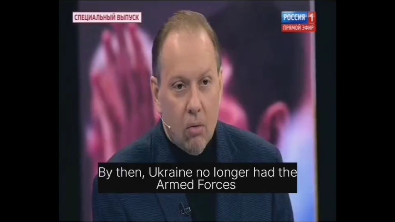VIDEO Dialog halucinant la televiziunea din Rusia: Un deputat rus pretinde că Kremlinul a finalizat demilitarizarea Ucrainei încă din „aprilie-mai” și cere evitarea termenului „forțele armate ucrainene” / „Sunt forțe NATO”