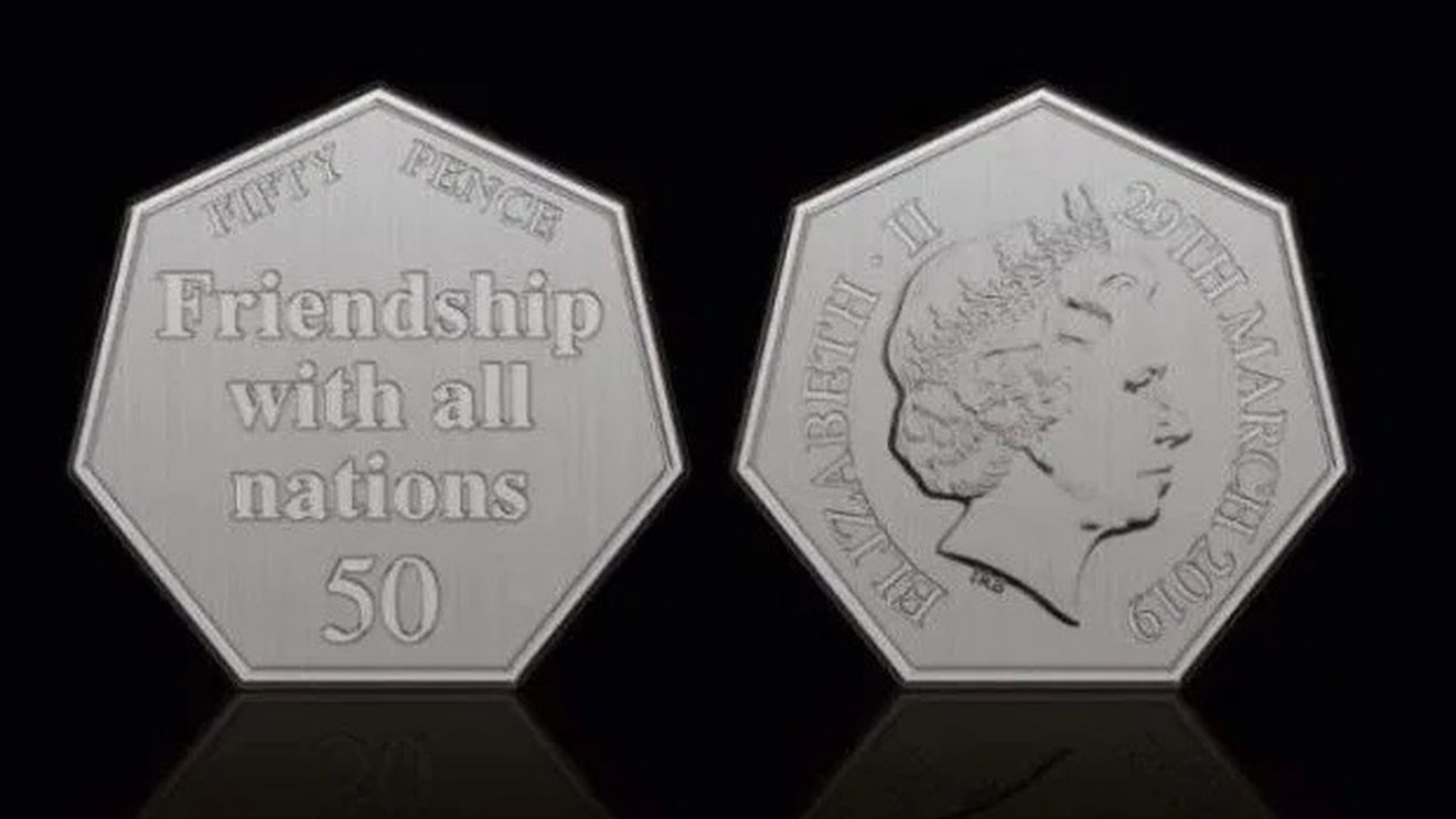 Marea Britanie lansează în circulaţie noua monedă de 50 de pence cu ocazia Brexitului