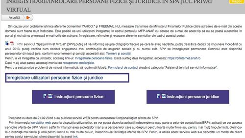 Premieră la ANAF: Identificare vizuală online pentru serviciul „Spațiul Privat Virtual”