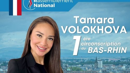 Alegeri legislative anticipate Franța: Tamara Volohova, consiliera ruso-franceză a președintelui partidului Reunirea Națională (RN, dreapta populistă) și candidat la prim-ministru, Jordan Bardella, îl pune într-o situație dificilă