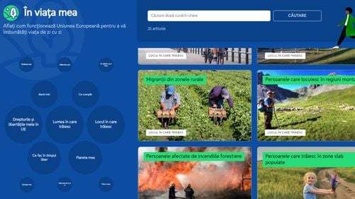 Utilizarea cardurilor bancare, sănătate sau timp liber - peste 400 de exemple de inițiative ale Uniunii Europene cu impact în viața de zi cu zi pe platforma „Ce face UE pentru mine”
