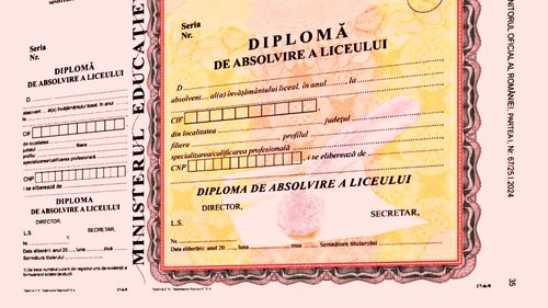 În premieră, diplomele de absolvire a liceului vor fi tipărite integral la Imprimeria Națională, cu tot cu numele elevilor – motivul pentru care actele de studii întârzie