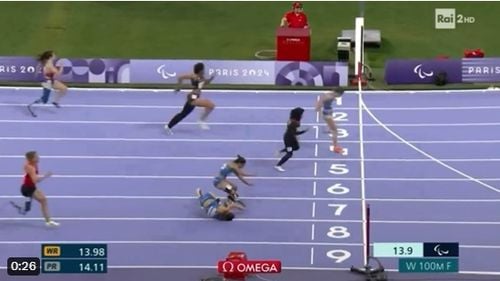 VIDEO Jocurile Paralimpice: Ambra Sabatini a căzut la cursa de 100 m, iar Italia a ratat o triplă pe podium