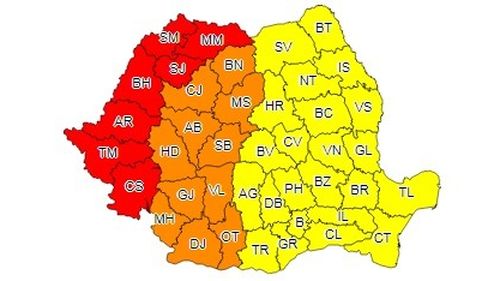 Cod roșu de caniculă: temperaturi de 41 de grade în județele Timiș, Arad, Bihor, Satu Mare, Sălaj, Maramureș și Caraș-Severin