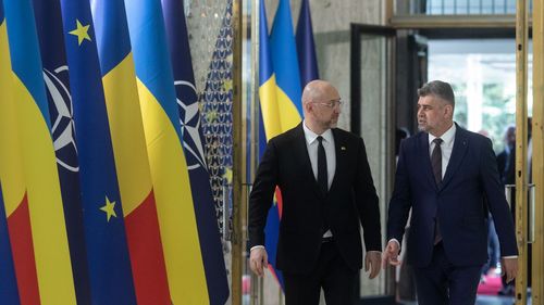 UPDATE Premierul Ucrainei a fost primit la Guvern de Marcel Ciolacu