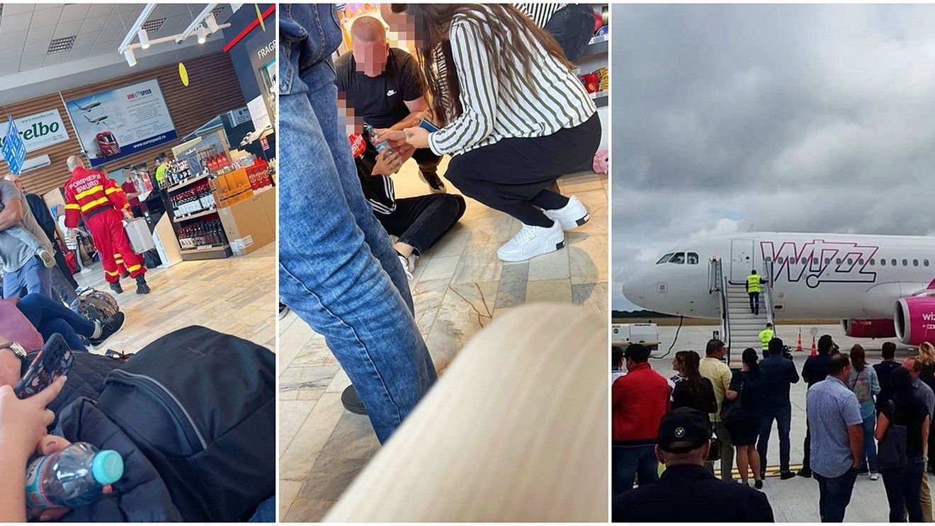 Doi pasageri au leșinat într-un avion Wizz Air, blocat pe pistă în Suceava / Aparatul avea probleme tehnice, iar pasagerii au fost ținuți o oră fără aer condiționat