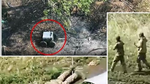Pentru prima dată, soldații ruși s-au predat unei patrule formate doar din roboți și drone / O poziție fortificată rusă a fost complet neutralizată, iar ocupanții ei au fost luați prizonieri de către aparate