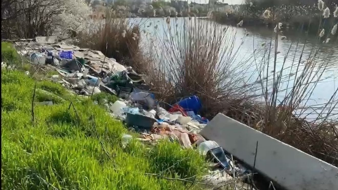 VIDEO Primarul sectorului 2: Lacul Fundeni e o bombă ecologică / În numai 5 zile, dintr-un singur depozit de gunoi ilegal, echipele Administraţiei Domeniului Public au scos 343 tone deşeuri