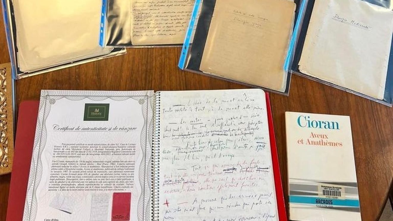 Ministerul Culturii: Cele cinci manuscrise care aparțin lui Emil Cioran și Mircea Eliade intră în administrarea Bibliotecii Naționale a României