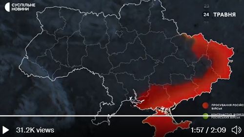 VIDEO Cronica celor 100 de zile de război din Ucraina / Cum au evoluat liniile frontului