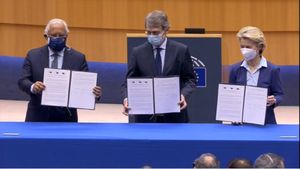 VIDEO Liderii Uniunii Europene au semnat declarația referitoare la Conferința privind viitorul Europei, prim pas în procesul de reformare a Uniunii / David Sassoli: Ne dorim ca toți cetățenii europeni să participe la construirea Europei de mâine