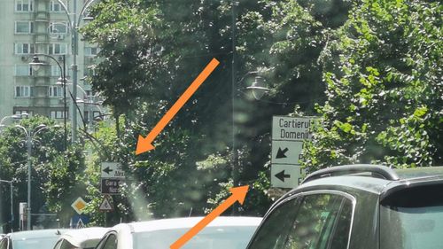 Pericolul din copaci: zeci de semafoare și indicatoare rutiere din București sunt obturate de vegetație și stâlpi