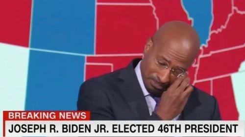 VIDEO Un jurnalist CNN a izbucnit în plâns în direct după anunţul victoriei lui Joe Biden