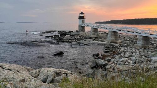 Farul care apare în filmul „Forrest Gump”, fără lumină după ce a fost lovit de trăsnet