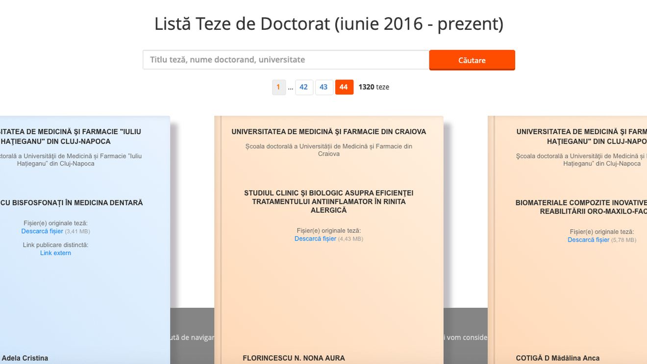Ministerul Educației a publicat 1.000 de teze de doctorat, din cele 7.000 promise de Monica Anisie