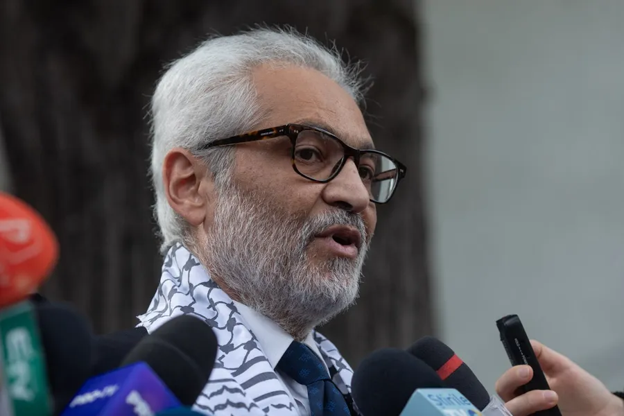 Ambasada Palestinei, miting de sustinere, palestinieni, Fasia Gaza, Moayad Fathallah Mohamed El Dalie, ambasadorul Republicii Arabe Egipt