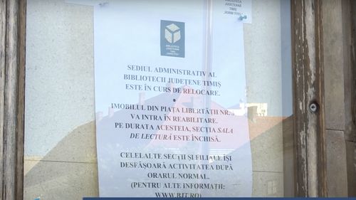 Încep lucrările de reabilitare a Bibliotecii Judeţene Timiș, cu bani din Programul Naţional de Consolidare a Clădirilor cu Risc Seismic Ridicat
