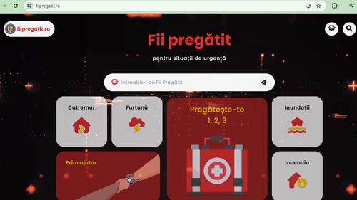 A doua versiune a Platformei „Fii Pregătit” a fost lansată / Arafat: Asistentul virtual a fost făcut pe tehnologia inteligenţei artificiale, răspunde întrebărilor pe situaţii de urgenţă