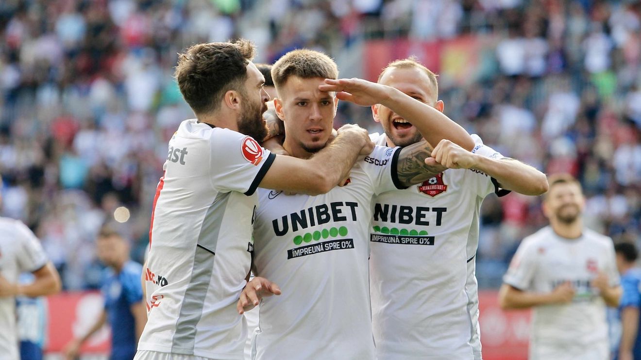 FC Rapid, învinsă cu 2-1 de Hermannstadt / Giuleștenii au condus cu 1-0, iar golul victoriei sibienilor a fost marcat în minutul 90+3