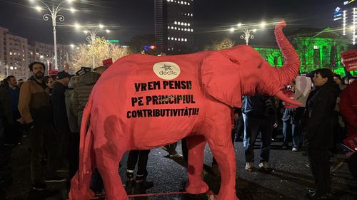 VIDEO Protest în Piața Victoriei: ”Demisia, Savonea!”, „Vrem drepturi egale, fără pensii speciale!”