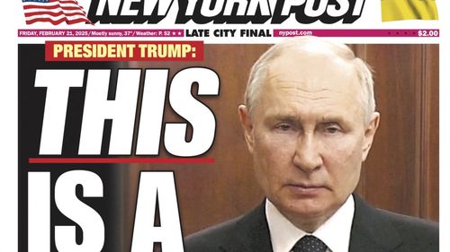 „Iată cine este dictatorul": Ziarul preferat al lui Trump explică diferența dintre Putin și Zelenski