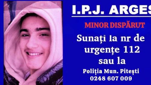 Un elev de 14 ani din Argeș a fost dat dispărut / A plecat de la şcoală joi seară și nu s-a mai întors acasă