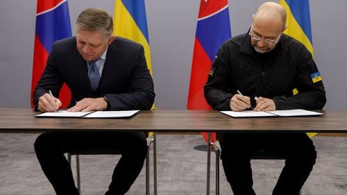 Premierul ucrainean a discutat cu omologul său slovac despre "dezacordurile" asupra invaziei ruse