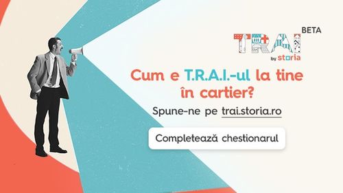 Alegerea unei locuințe nu se rezumă doar la preț și metri pătrați. Index-ul T.R.A.I. by Storia indică nivelul de calitate al vieții în zonele urbane. Ajută-ne să-l facem din ce în ce mai relevant, răspunzând la întrebări despre cartierul tău (P)