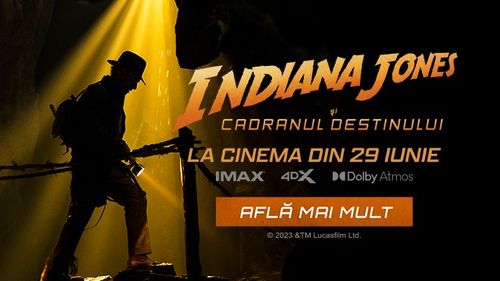 “Indiana Jones și Cadranul Destinului" este cel mai așteptat eveniment cinematografic al verii. Ești pregătit să trăiești alături de Harrison Ford aventuri de neuitat?  (P)
