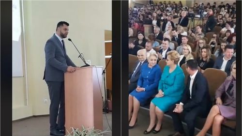 Primarul din Ploiesti în faţa premierului Dăncilă, către studenţi: Avem nevoie de competenţă şi meritocraţie, sunt sigur că nu veţi avea probleme cu gramatica şi topica limbii române