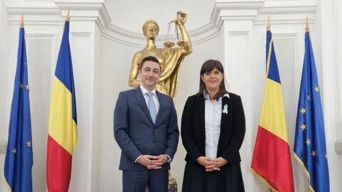 Noul șef al Parchetului General s-a întâlnit cu șefa EPPO/ Ce au discutat Alexandru Florența și Laura Codruța Kovesi și cine a mai făcut parte din delegația Parchetului European