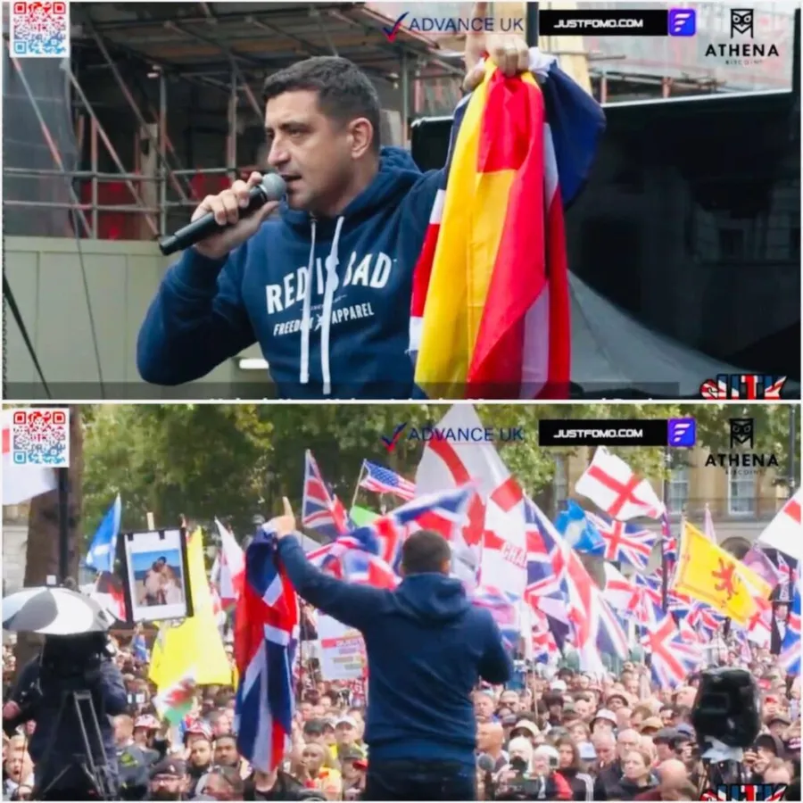 George Simion, protest Londra, 13 septembrie, 