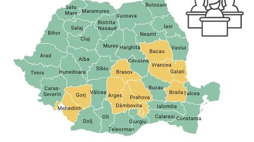 DOCUMENT Cum se încadrează fiecare județ în scenariile pentru deschiderea școlilor. Fotografia momentului