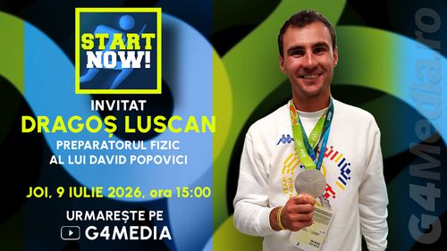 Povestea specialistului din spatele campionilor, azi pe G4Media: Dragoș Luscan a lucrat cu Halep și Neagu, iar în prezent îl pregătește pe David Popovici