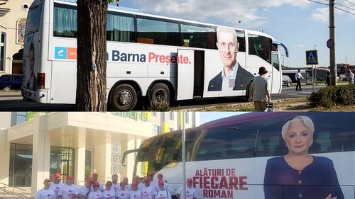 Mașinile acoperite cu mesaje electorale și imaginile candidaților, interzise în campanie