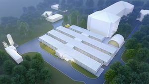 Asociaţia „Dăruieşte Viaţă” ridică un spital modular pentru pacienţii cu COVID-19, în curtea Spitalului Elias