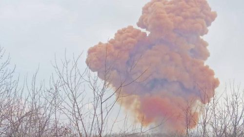 O rachetă rusească a lovit un depozit de azotat de amoniu din regiunea Harkov, anunță autoritățile locale ucrainene