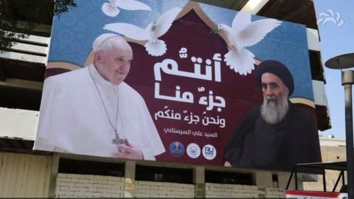 Prima dată în istorie: Papa se întâlnește cu cea mai înaltă autoritate religioasă pentru musulmanii șiiți din întreaga lume/ Papa Francisc vizitează orașul sfânt Najaf, din sudul Irakului