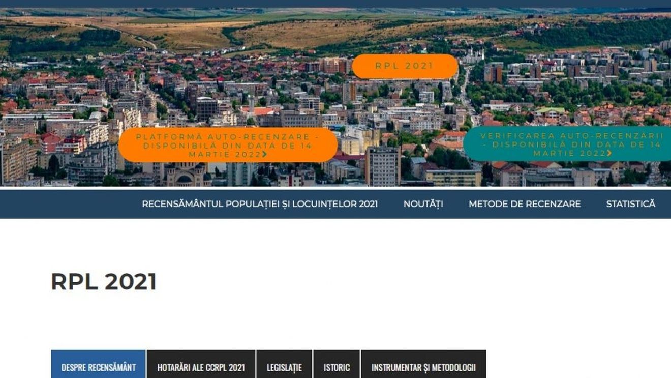 Procesul de recensământ începe luni.  Cum te poți autorecenza în doi pași, online
