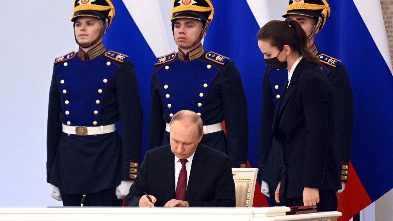 Kremlin: Putin „probabil” va semna marți legile de anexare a teritoriilor Ucrainei