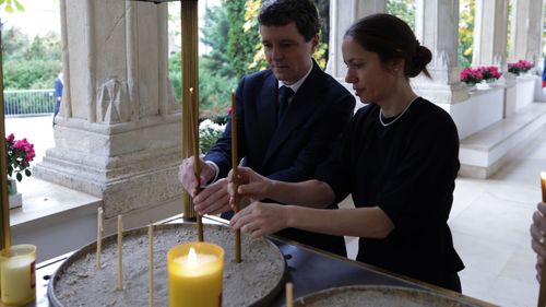 GALERIE FOTO Nicușor Dan și partenera Mirabela Grădinaru, la ceremonia solemnă închinată domnitorului Grigore Alexandru Ghyka