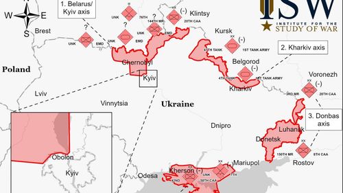 HARTA Ce zone din Ucraina sunt controlate de armata rusă după două zile de la începerea invaziei