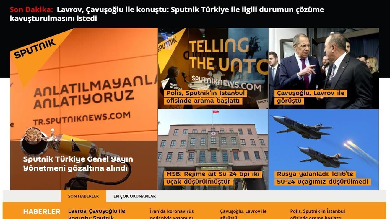 Redactorul-șef al Sputnik Turcia și alți trei colaboratori au fost arestați. Evenimentul are loc pe fondul tensiunilor tot mai mari între Moscova și Ankara